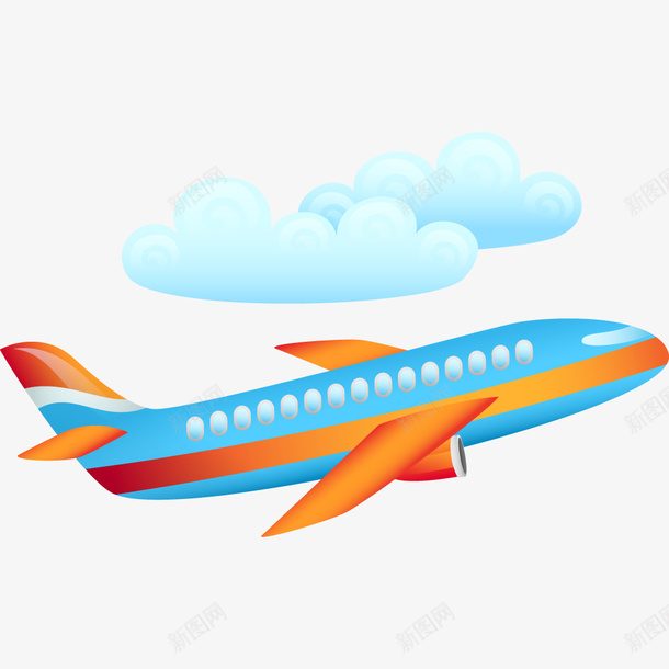 物流飞机航行天空云png免抠素材_新图网 https://ixintu.com 天空云 物流 航行 飞机