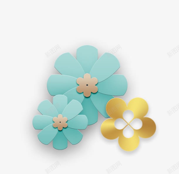 3D微立体小清新花朵png免抠素材_新图网 https://ixintu.com 3D剪纸 3D微立体 3D微立体花朵 3D新式 3D新式背景 3D立体纸雕 3D视觉效果