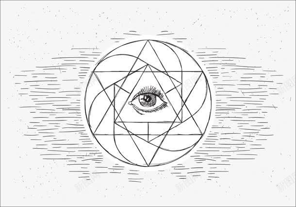 古老神秘上帝之眼png免抠素材_新图网 https://ixintu.com 上古 上帝之眼 占卜 占星术 古老神秘 地狱恶魔 女巫 恶魔之眼 炼金 炼金术 炼金术符号 预言家 魔法师