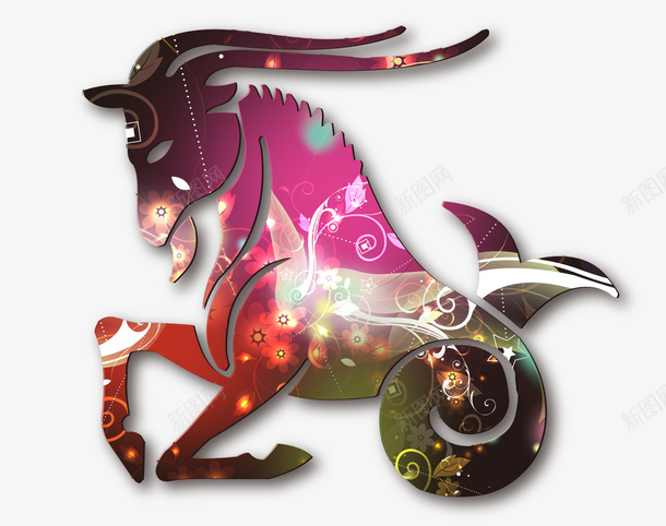 唯美白羊座插画png免抠素材_新图网 https://ixintu.com 唯美星座 山羊 星座 星座插画 白羊座 白羊座设计 羊 领头羊
