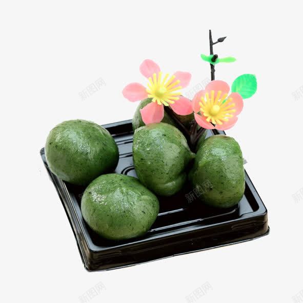 艾草青团psd免抠素材_新图网 https://ixintu.com 清明习俗 清明节食物 艾草青团