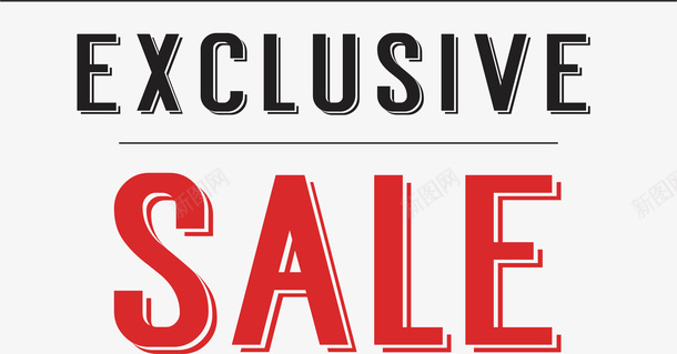 红色sale促销英文png免抠素材_新图网 https://ixintu.com sale 促销文案排版 夏季 简约高端 红色 英文