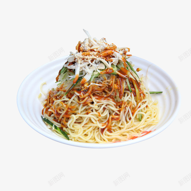 榨菜丝鸡丝凉面食品餐饮png免抠素材_新图网 https://ixintu.com 榨菜丝鸡丝凉面 美味 面点 食品餐饮 食物 鸡丝凉面 鸡肉丝