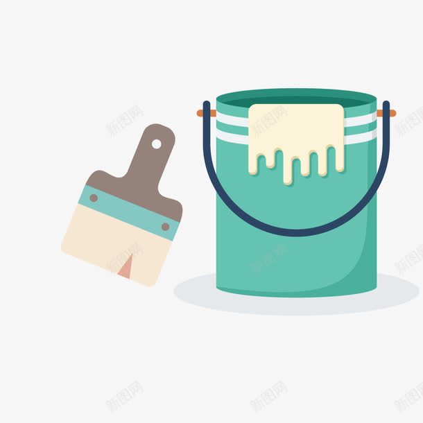 家装施工现场粉刷用油漆桶矢量图ai免抠素材_新图网 https://ixintu.com 刷子 墙漆 家装 施工 桶 油漆桶 涂料 物料 现场 矢量图 粉刷