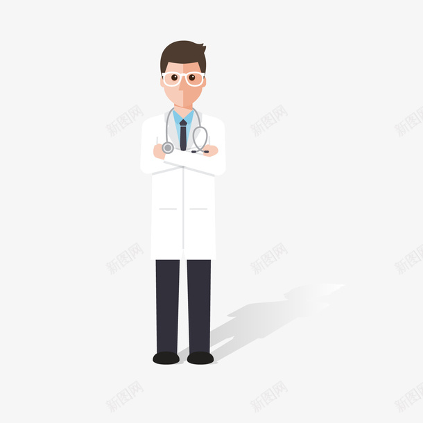 卡通扁平化男药师矢量图eps免抠素材_新图网 https://ixintu.com 卡通男药师 扁平化药师 执业药师 男医生 男药师 矢量药师 药师png 矢量图