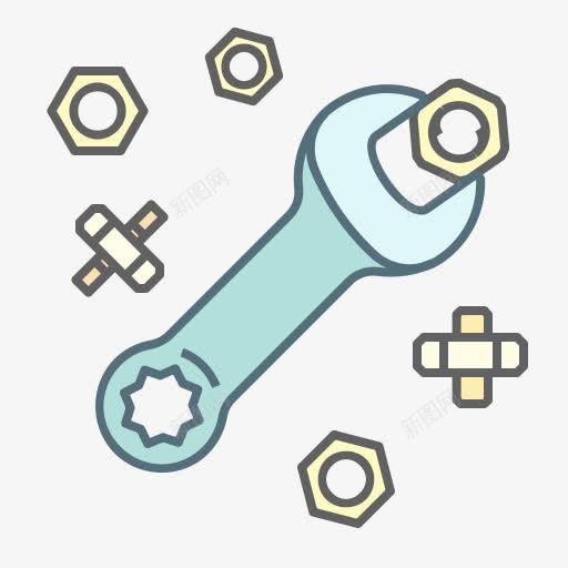 螺母修复服务设置工具扳手小东西png免抠素材_新图网 https://ixintu.com Nut repair service settings tool wrench 修复 工具 扳手 服务 螺母 设置