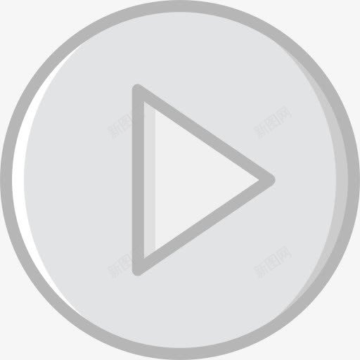 播放按钮图标png_新图网 https://ixintu.com 便签按钮 多媒体接口 多媒体选项 开始 播放按钮 电影 界面 箭 视频播放器 音乐播放器