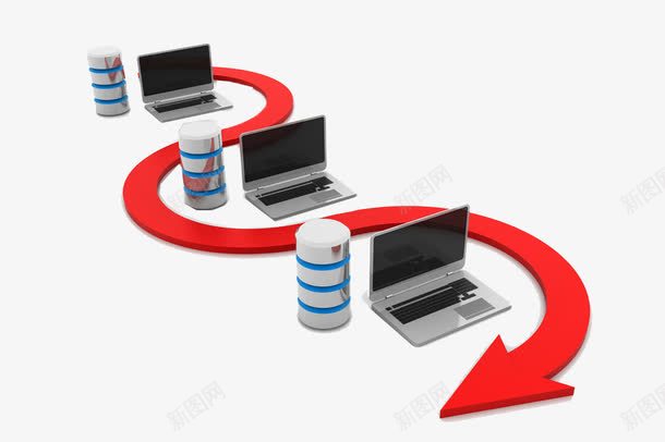红色网络通信png免抠素材_新图网 https://ixintu.com 云计算 互联网 传输 信号 关联 分享 大数据 存储 无线 服务器 电脑 网络 连接 通讯