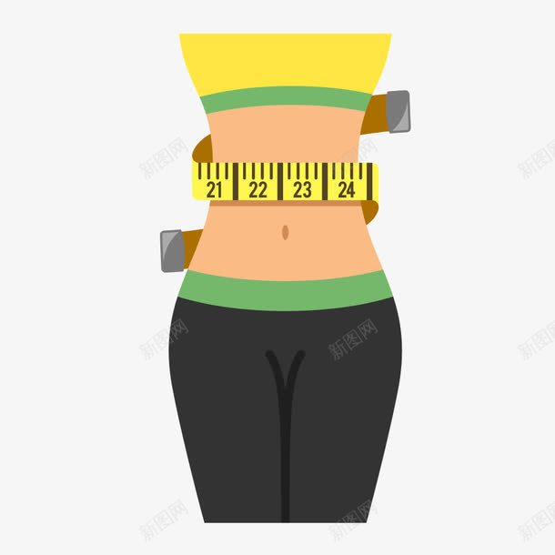 美女瘦腰减肥矢量图ai免抠素材_新图网 https://ixintu.com 减肥 尺子 瘦腰 美女 矢量图