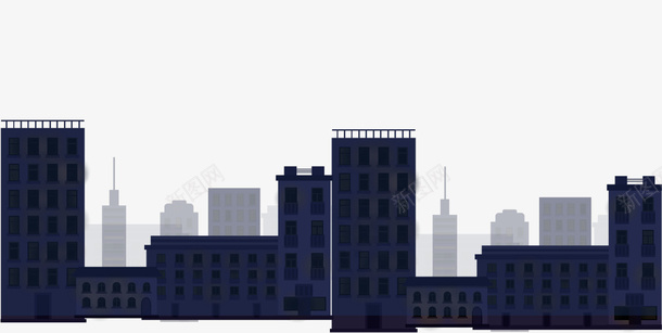熄灯一小时城市背景插画psd免抠素材_新图网 https://ixintu.com 低碳 关灯 地球一小时 地球日 城市 夜晚 海报 熄灯 环保