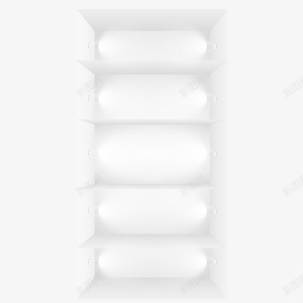 灯光橱窗png免抠素材_新图网 https://ixintu.com 三维空间 灯照 白色 立体