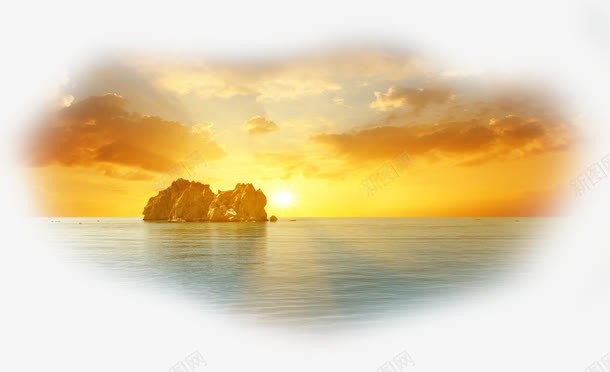 唯美海上日出png免抠素材_新图网 https://ixintu.com 唯美 图片 海上日出 清晨 风景