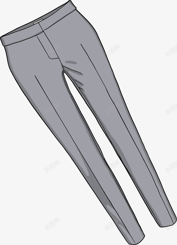 简约女士裤子矢量图ai免抠素材_新图网 https://ixintu.com 创意 卡通 商务 手绘 简约 裤子 矢量图
