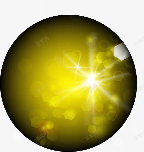 圆形闪光点png免抠素材_新图网 https://ixintu.com 圆形 星星 灯光 点
