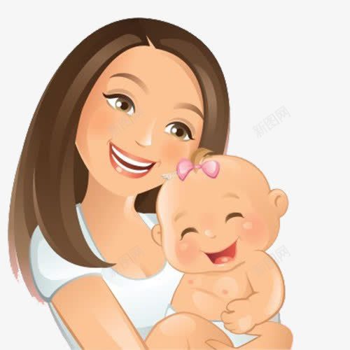 秀发女人怀里的宝宝笑png免抠素材_新图网 https://ixintu.com 卡通 可爱 呆萌 善良 天真活泼 婴儿 宝宝笑 秀发 童真 笑口常开