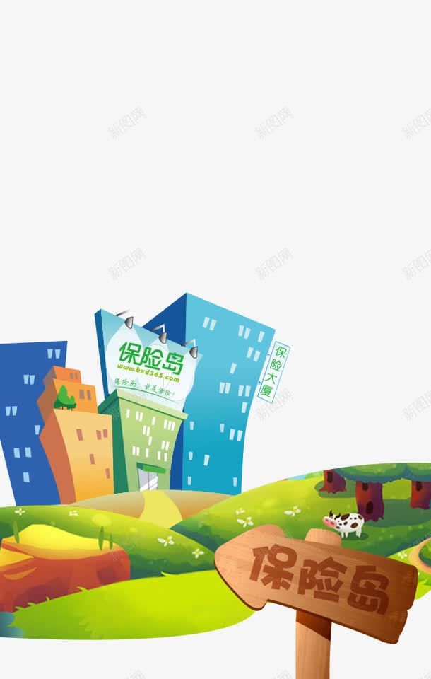 指示牌背景png免抠素材_新图网 https://ixintu.com 卡通 大厦 天蓝色 指示牌背景 游戏背景图 背景