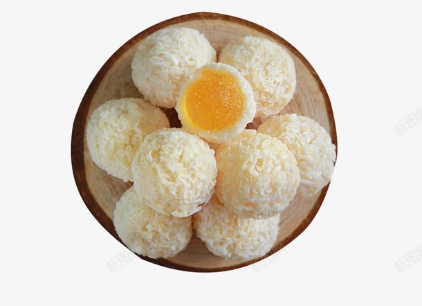 白色美味椰蓉小球png免抠素材_新图网 https://ixintu.com 夹心椰蓉小球 椰蓉 椰蓉小点心 椰蓉小球实物