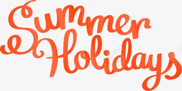 橙色暑假英文艺术字png免抠素材_新图网 https://ixintu.com Holiday Summer 免抠PNG 创意文字 夏季假日 暑假 暑期 节假日 花纹 英文