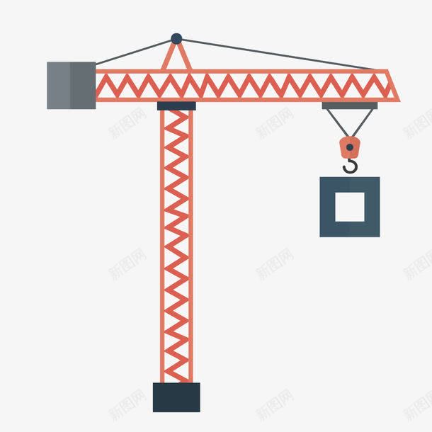 卡通塔吊png免抠素材_新图网 https://ixintu.com 卡通 吊车 塔吊 工地 工地塔吊