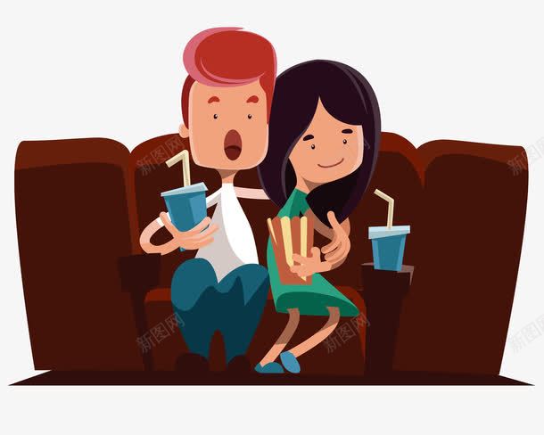 情侣约会看电影插图png免抠素材_新图网 https://ixintu.com 情侣 插画 电影院 看电影 约会 释放压力