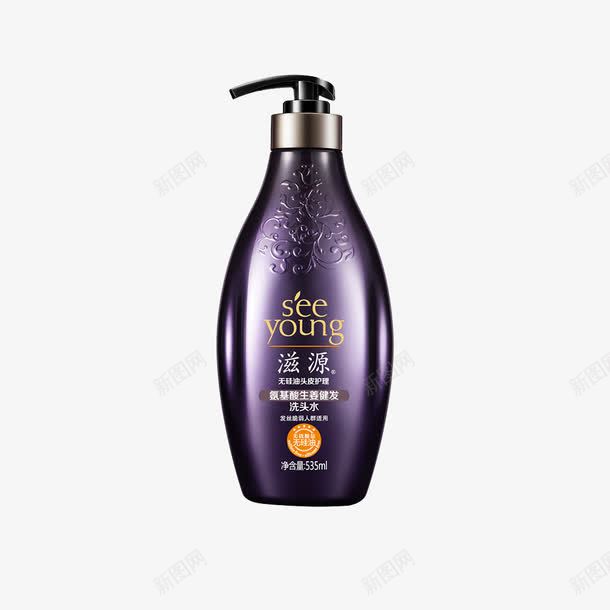 滋源氨基酸生姜健发洗头水535mlpng免抠素材_新图网 https://ixintu.com 产品实物 氨基酸生姜健发洗头水 洗发露 滋源
