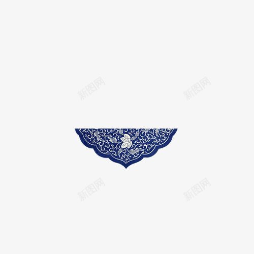 花布角png免抠素材_新图网 https://ixintu.com 半圆中国风朴素