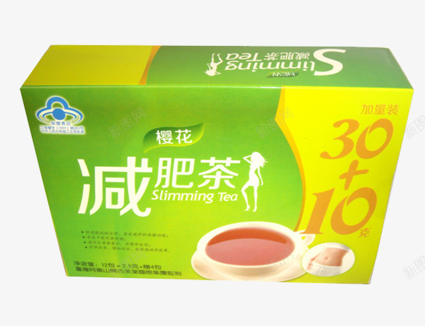 樱花减肥茶png免抠素材_新图网 https://ixintu.com 产品实物 无负担 无需时间 无需运动