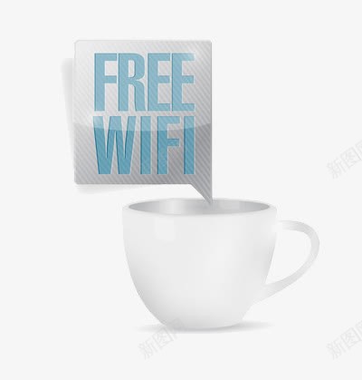 免费WIFI咖啡时间png免抠素材_新图网 https://ixintu.com 下午 下午茶 享受 休息 午休 咖啡时间 喝咖啡 小资 悠闲 提神 放松 时间 艺术咖啡杯 茶杯