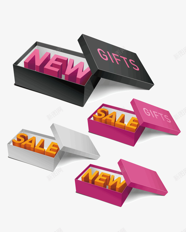 立体字png免抠素材_新图网 https://ixintu.com 3D字体 NEW sale 打折 新品 矢量素材 立体字