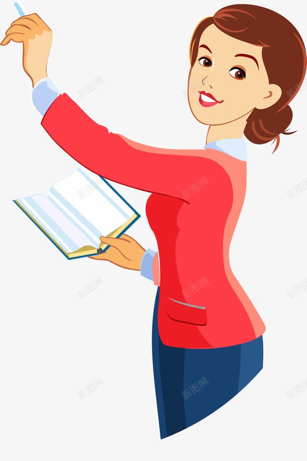 拿着书本的女人png免抠素材_新图网 https://ixintu.com 书本 人物 写字 助教 卡通人物 女人 教导 教师 教育 矢量人物 老师 职业