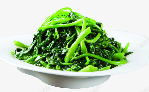 一盘清炒空心菜png免抠素材_新图网 https://ixintu.com png蔬菜素材 空心菜 绿色蔬菜 蔬菜