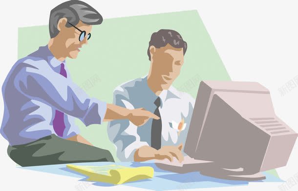 按照客户要求修改文件的人png免抠素材_新图网 https://ixintu.com PNG PNG免费下载 PNG图片 PNG矢量 业务 修改 卡通 客户 扁平化
