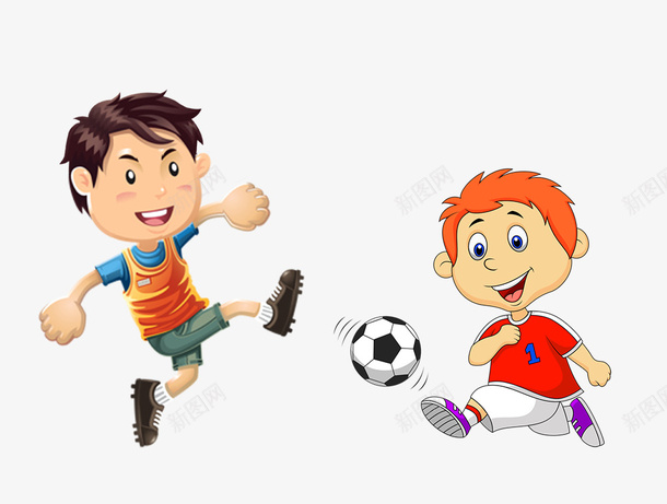 儿童青少年卡通足球赛手绘psd免抠素材_新图网 https://ixintu.com 儿童足球赛 卡通手绘 教育宣传 海报装饰 生活娱乐 青少年足球