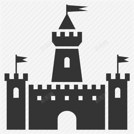 城墙png免抠素材_新图网 https://ixintu.com 古代 城墙 飘逸旗帜