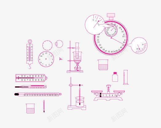 实验器材png免抠素材_新图网 https://ixintu.com 物理实验室 称重器 重力机