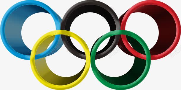 奥运五环png免抠素材_新图网 https://ixintu.com 五色环 奥运五环 立体彩环