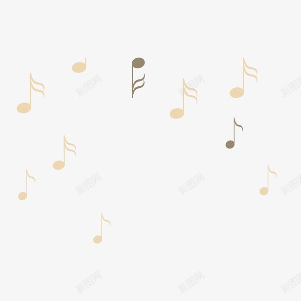音乐符背景png免抠素材_新图网 https://ixintu.com 背景 背景元素 装饰图案 音乐符
