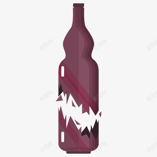 手绘卡通碎裂的酒瓶png免抠素材_新图网 https://ixintu.com 全部开裂 玻璃酒瓶 破碎 破碎的酒瓶 破碎酒瓶 碎裂 碎裂的酒瓶 碎酒瓶 裂开纹理 震碎 震裂