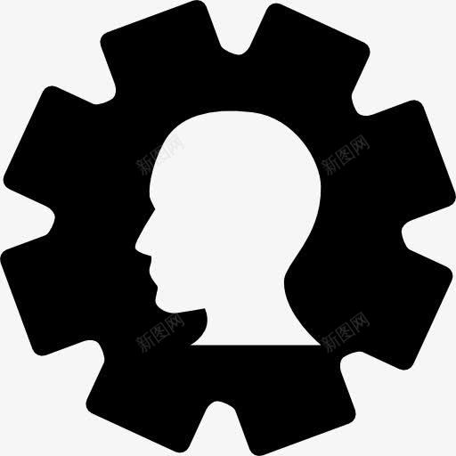 重新编程人类心灵图标png_新图网 https://ixintu.com NLP programation 人 人类 头 数据 神经语言学 神经语言学programation 编程 齿轮