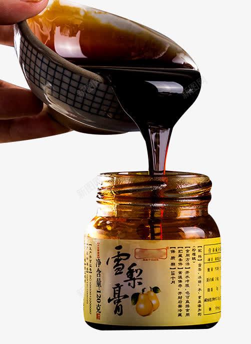 碗里倒出的秋梨膏png免抠素材_新图网 https://ixintu.com 传统膏方 倒入瓶里 梨膏膏方 滋补秋梨 秋梨膏 罐装梨膏