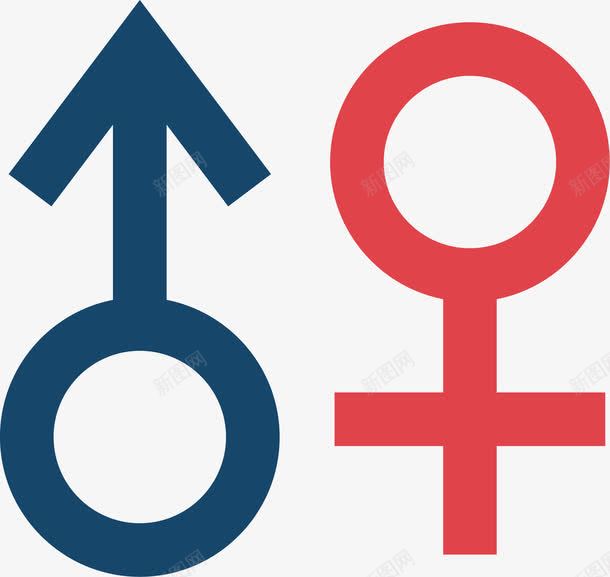 男女标志图标png_新图网 https://ixintu.com 标志 生物医药 生物医药产业 生物医药彩页 生物医药整容 生物医药矢量 男女