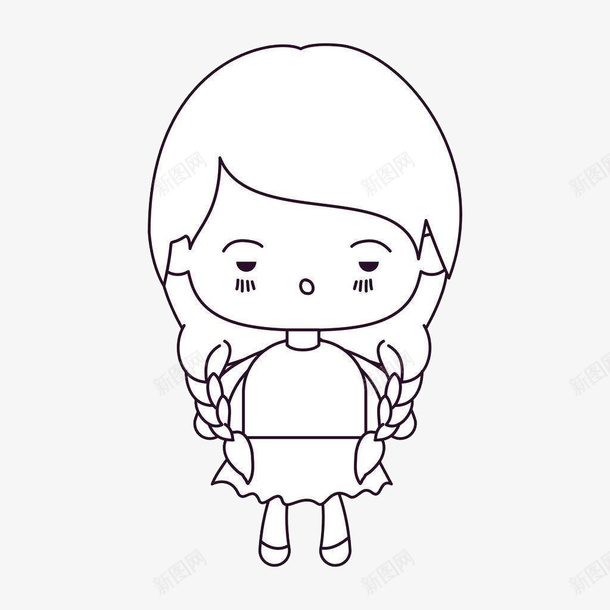 黑白可爱卡通风格小女孩沮丧心情png免抠素材_新图网 https://ixintu.com 卡通人物沮丧 卡通风格 可爱 叹气沮丧 图案 小女孩 沮丧心情 黑白可爱卡通风格小女孩沮丧心情矢量图案免费下载 黑白风格