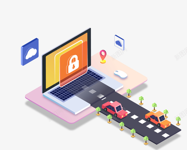 商务办公商用25D电脑公路创png免抠素材_新图网 https://ixintu.com 25D 云数据 公路 创意 商务办公 商务办公商用25D电脑公路创意云数据免费下载 商用 外国人办公 现代化 电脑 立体场景 网络世界