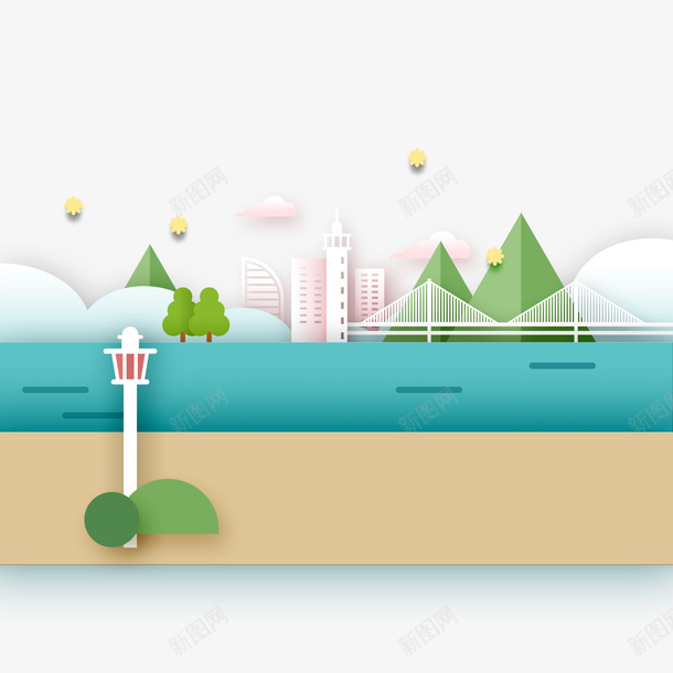 春游绿色清新微立体折纸插画psd免抠素材_新图网 https://ixintu.com 折纸 树 浪漫七夕 温馨折纸 爱情 电线杆 背景 蓝天