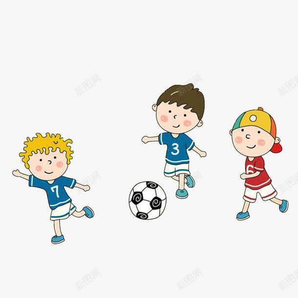 踢足球追赶的小孩png免抠素材_新图网 https://ixintu.com 戴帽子的小孩 足球赛 踢足球 运动 追赶的人