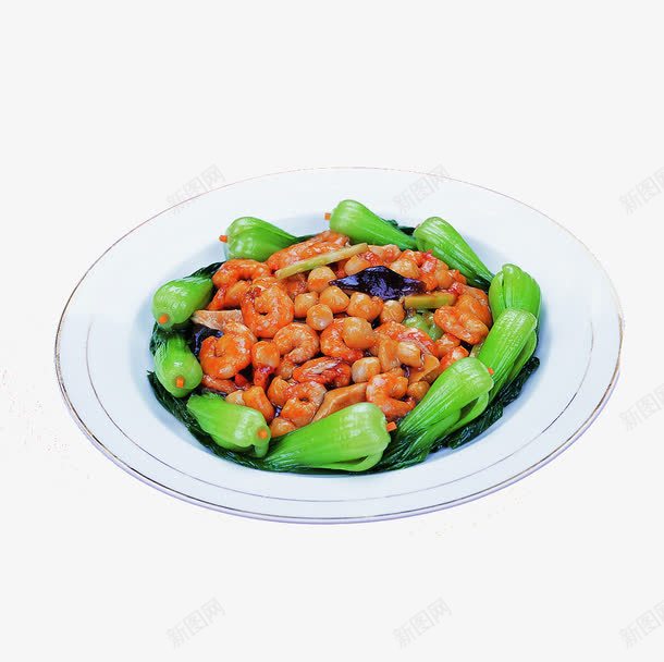 虾仁烧干贝png免抠素材_新图网 https://ixintu.com 传统美食 家常菜 川菜湘菜 淮扬菜 特色菜 粤菜 菜品 菜肴菜品 菜胆虾仁烧干贝 餐饮美食 鲁菜