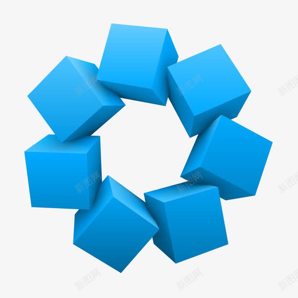 3d立方体装饰png免抠素材_新图网 https://ixintu.com 3d 多边形图片 立体 立方体