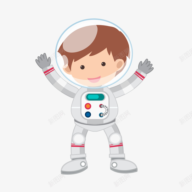 卡通外太空宇航员男孩矢量图ai免抠素材_新图网 https://ixintu.com PNG男孩 太空 太空人 招手太空人 男孩 男孩PNG 男孩宇航员 矢量图