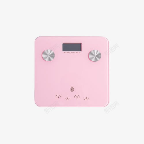 实物粉色人体称重秤png免抠素材_新图网 https://ixintu.com 产品实物 测重量 电器 电子产品 电子秤 电子称重器 称重秤