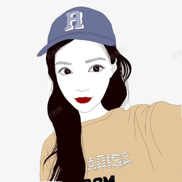 自拍美女png免抠素材_新图网 https://ixintu.com 口红 手绘 浓妆 美女
